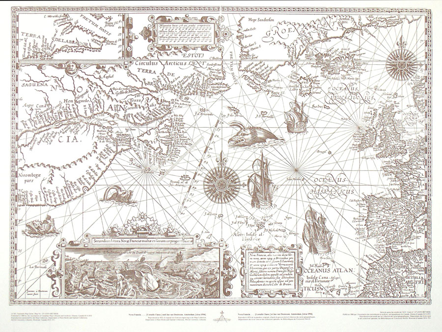 Nova Francia
[Cornelis Claesz] and Jan van Deutecum 
  1594 