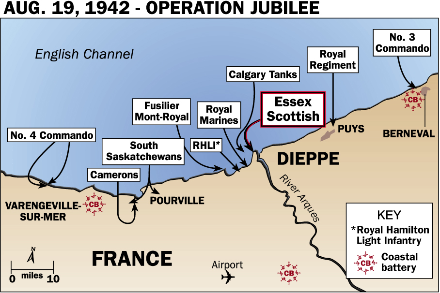 August 19 1942
Operation Jubilee
The Raid on Dieppe.