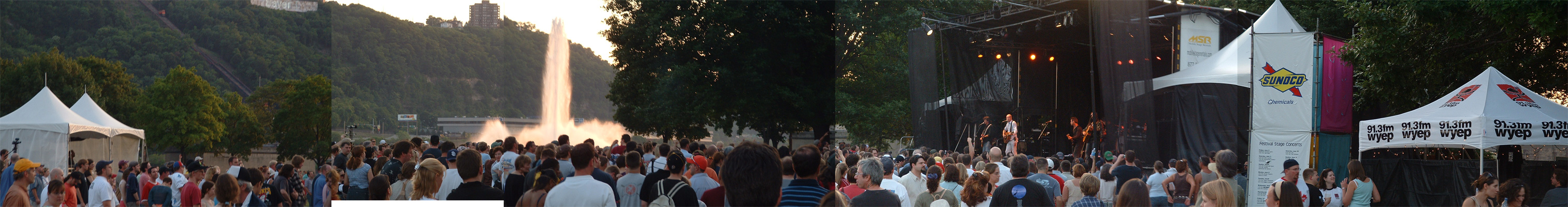 This is a quick and shoty pan attempt for the concert. The Tragically Hip in Pittsburgh, PA for the arts festival and as a part of their Summer Fling 2006 tour.
