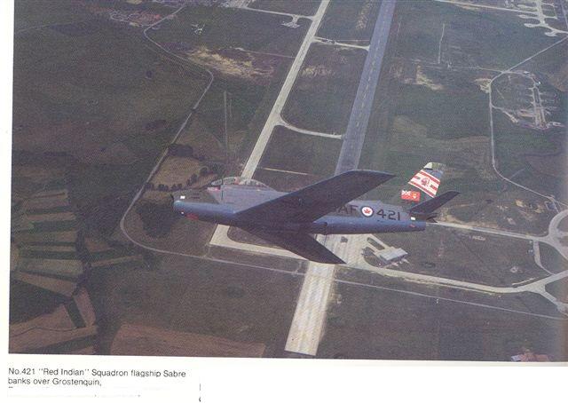 .Sabre over Airbase in Germany after WWII