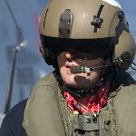 Prime Minister Harper in Flight Suit Helmet