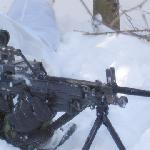 Soldier in the snow