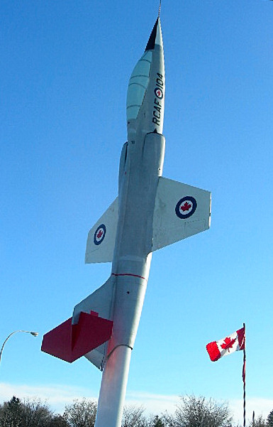 This plane was just erected in the parking lot of Canadian Legion Branch 104 Innisfail Alberta, it was their 75th. anniversary project. (notice the relationship with the number 104 )  