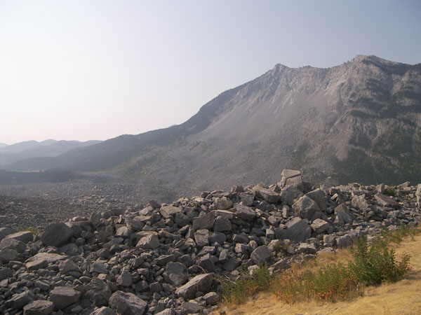 Frank Slide as seen from the Visitor's Centre