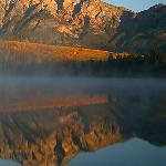 Patricia Lake with Pyramid Mountains