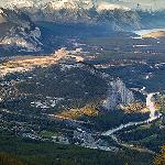 The Town of Banff from the Banff Gondola,  Banff National Park.