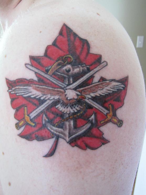 Canadian Forces Tri-Service w/Maple Leaf in the Background.

Still more to come.