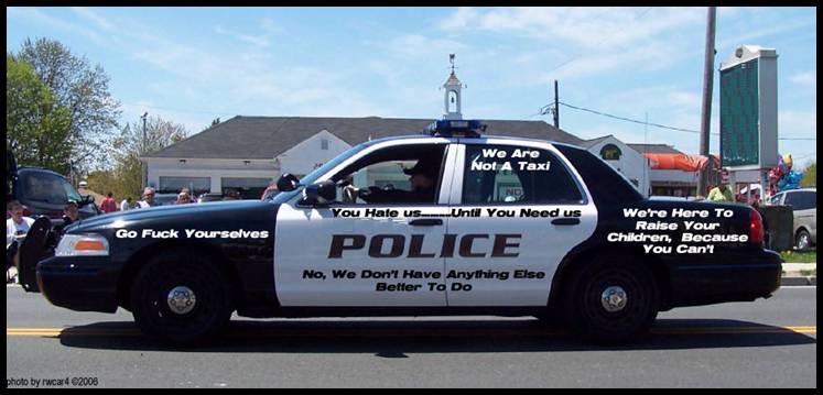 What SHOULD be on a cop car