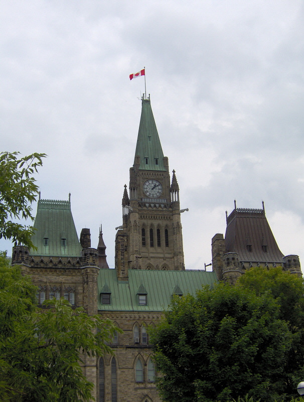 The Peace Tower in Ottawa