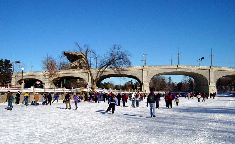 The Rideau Canal: The world's longest skating rink.