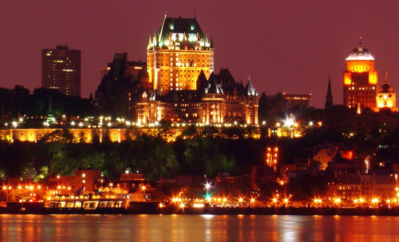 Quebec City at night