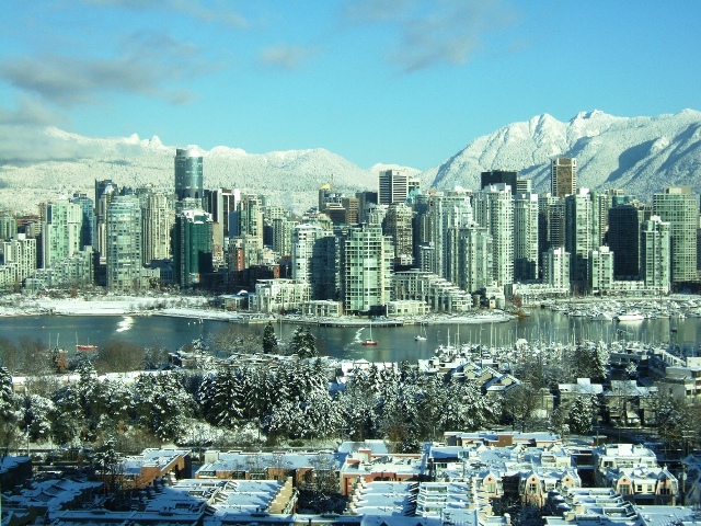 Vancouver on a glorious Winter's day.