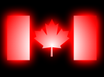 Glowing Canadian Maple Leaf!