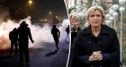 Marine Le Pen cashes in on a week of rioting in Paris
