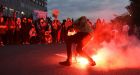 G7 summit: Violent protesters throw flares as leaders meet in Canada