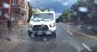 Canadian puddle splash van driver loses job