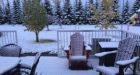 Say it ain't snow: Wintry first day of fall in the Prairies