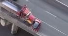 Driver of car pushed half a kilometre onto Toronto highway recalls 'terrifying' ordeal