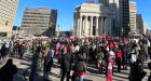 Hundreds chant 'we are not trash,' close Portage and Main in honour of woman found dead in Winnipeg landfill |