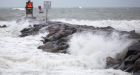 Tropical storm Ophelia makes landfall, as coastal North Carolina hit by flooding