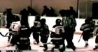 Minor League Hockey Brawl - 8year old kids hockey fight - FULL VIDEO!