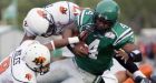 Riders edge Lions in wild opener