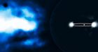 Large Planet photographed while forming in another solar system
