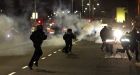 Police disperse protesters outside World Cup stadium