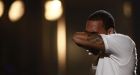 Chris Brown breaks down during M.J. dance tribute