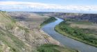 Researchers float down Alberta river looking for dinosaur fossils