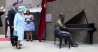 Oscar Peterson sculpture captures legend's joy