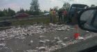 Police chase litters highway with contraband smokes