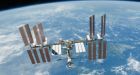 Cargo ship docks with international space station