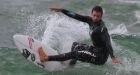 N.B. surfers test stormy waters