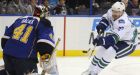 Canucks lose game, Alberts