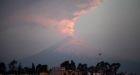 Mexican volcano hurls hot rock into sky