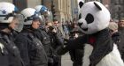 Montreal protest mascot Anarchopanda's head seized by police