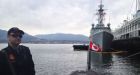 Navy destroyer, submarine dock in Vancouver