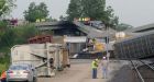 Missouri highway buckles after train hits overpass