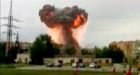 Ammunition fire rages at Russian military base