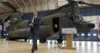 First Chinook military transport chopper delivered