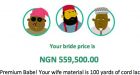 Horrifying, Sexist Quiz Tells You How Much You're Worth as a Nigerian Bride