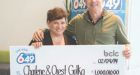 Lucky Nanaimo couple win Lotto 6/49 jackpot  for the second time