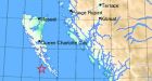 Minor earthquake shakes Haida Gwaii