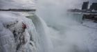 Canadian first person to climb frozen Niagara Falls