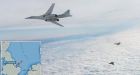 Russian nuclear-capable Blackjack bomber that was intercepted by RAF Typhoons pictured