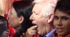 Bob Rae apologizes for 'gagging' at Trudeau's praise of Harper
