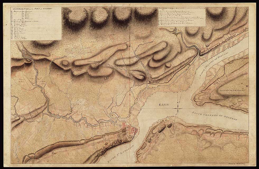Murray�s map, named after the first British governor of the Province of Quebec, gives a detailed description of the St. Lawrence valley. It contains all the information needed to identify the riches of the new colony and ensure the colony�s defence.


