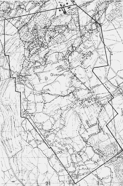 Map of Vimy Ridge - Portion of the 4th Canadian Division
Front April 7th, 1917
