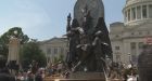 Satanic Temple statue unveiled at the Arkansas State Capitol